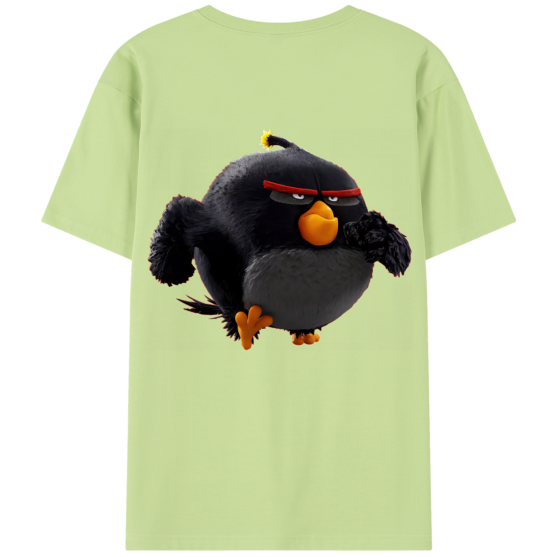 （画像用） Angry Birds アングリーバード 綿100％半袖Tシャツ（背面プリント）